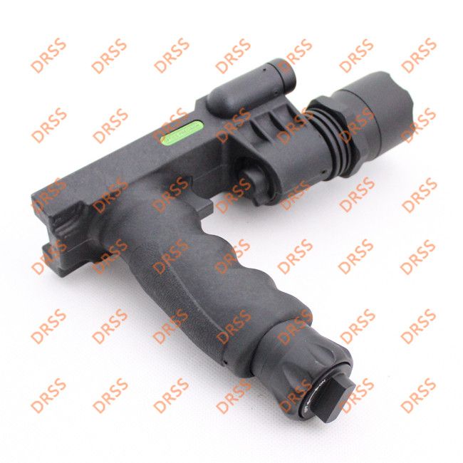 Drss Tactical Grip with Flashlight Head and Green Laser For Hunting