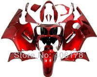 Darmowa Wysyłka, ZX-12R 00 01 ZX12R Zestaw targowy Kawasaki Ninja ZX12R 2000 2001 Full Red Sport Motorcycle Fairings na sprzedaż