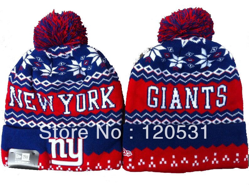 NY Giant Beanie, Winter Knit Hats, Hiphop Style Caps Skullies From