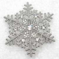 Wholesale C927 CLEAR CRYSTAL RHINESTONE SNOWFLAKE FLOWER PIN BROOCH WEDDING PARTY JEWELRY GIFT & PENDANT MULTICOLOR