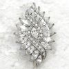 Venta al por mayor Marquise Crystal Rhinestone fiesta de bodas prom flor broches pasadores traje de moda broche colgante regalo de la joyería C597