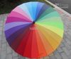 Top Quality Fashion Long handle rainbow Straight umbrella rain umbrellas free shipping KD1