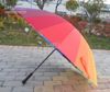 Toppkvalitet mode långhandtag regnbåge rak paraply regn paraplyer gratis frakt kd1