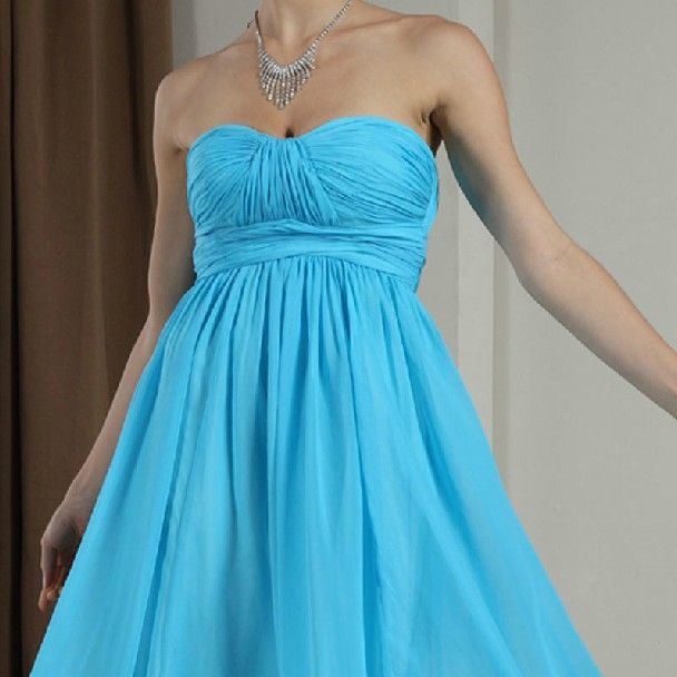 Fashion Cheap A-Line Sweetheart Sleeveless Ruffle Floor Length Evening Dresses Prom Dresses Chiffon