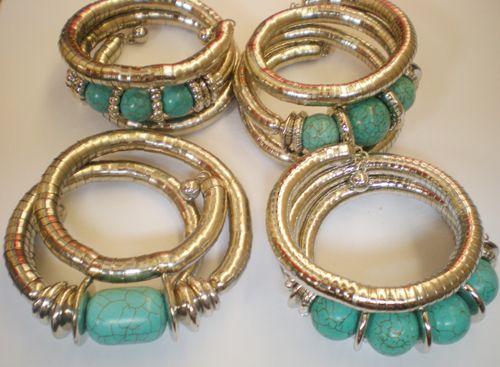 Retail Luxury Turquoise Bracelets Bangle lowest price Christmas gift, #3389