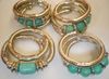 Retail Luxury Turquoise Bracelets Bangle lowest price Christmas gift, free shipping #3389