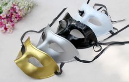 Mens Halloween Christmas Masquerade Masks Venetian Dance party half face Mask 4 Colours