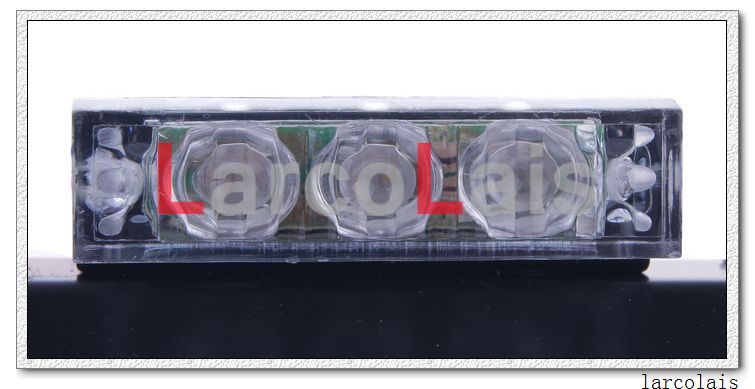 Amber White 4x9 LED Strobe Lights Flashing Warning Emergency Flash Grille Car 4 x 9 LED Light