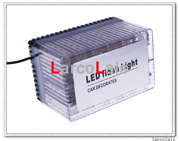 8 cores 48 LED 12 V EMS Luz Do Carro Telhado Flash Strobe Ímãs De Emergência Shell Piscando Luzes 48LED