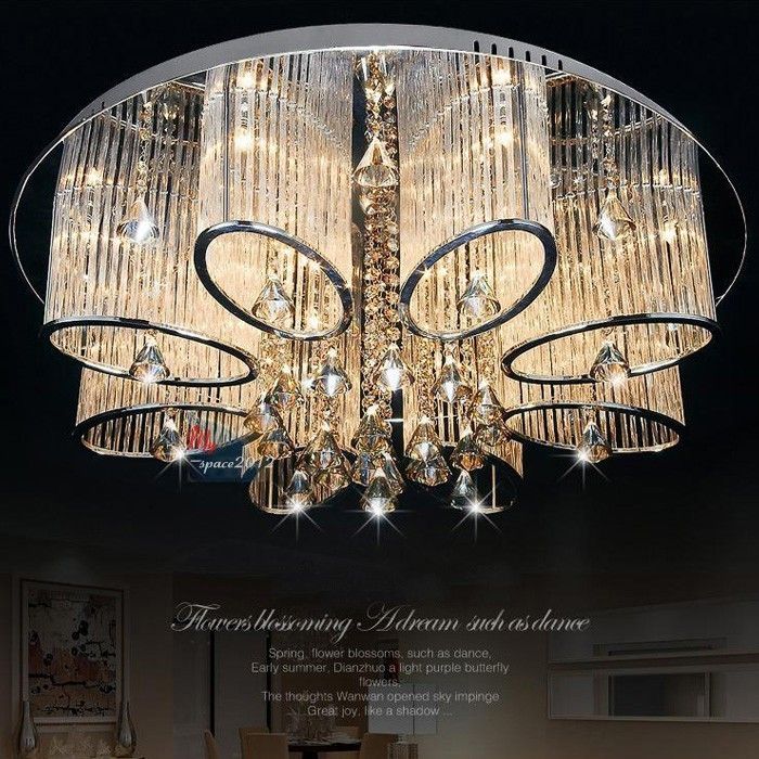Stock In Us New Modern Chandelier Living Room Ceiling Light Lamp Stock In Us New Modern Chandelier Living Room Ceiling Light Lamp Fixture Crystal Lighting Led Lights Celling With
