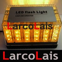 Wholesale Amber LED Light V Car Roof Flash Strobe Magnets Emergency Shell Flashing Lights LED EMS Light