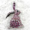 Broche en forme de lapin de pâques avec strass en cristal entier, broche C1841788910