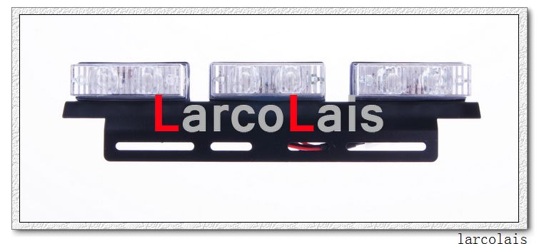 Larcolais nouveau 2x6 indicateur LED clignotant Flash stroboscopique Grille d'urgence voiture camion lumière lumières LED voiture Light8587944