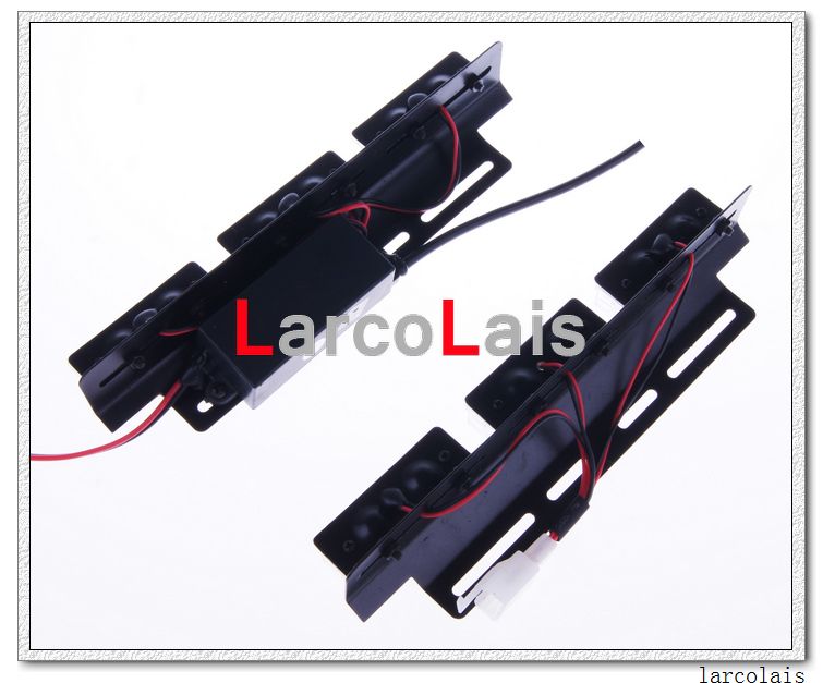 Larcolais nouveau 2x6 indicateur LED clignotant Flash stroboscopique Grille d'urgence voiture camion lumière lumières LED voiture Light8587944