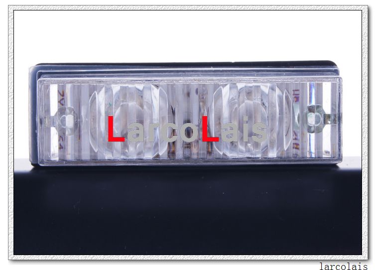 Bernsteinfarben Weiß Farbe angeben Kommentar 2 x 6 LED-Anzeige, blinkend, Blitzlicht, Notgitter, Auto, LKW, Licht, Lichter, 6 LED8555294