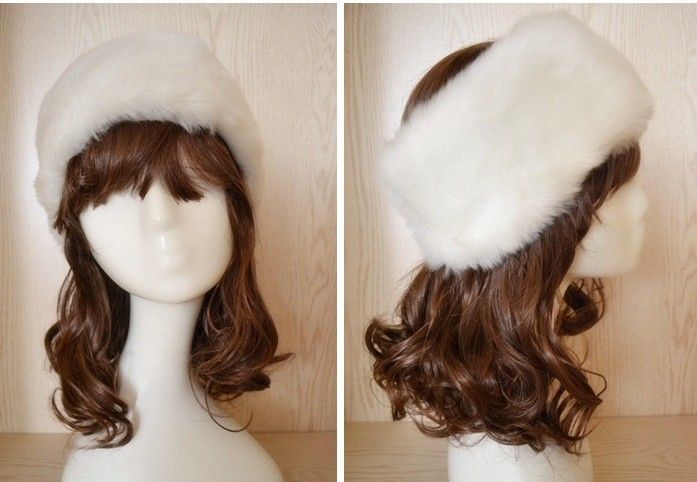 LUSSO FAUX FUR Fascia FASCE LA TESTA Cappelli Moda Abbigliamento Cap Cappello colore misto 10 pz / lotto # 3400