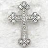 Hurtownie Kryształ Rhinestone Cross Pin Broszka Moda Kostium Biżuteria Prezent Broszki Wisiorek C403