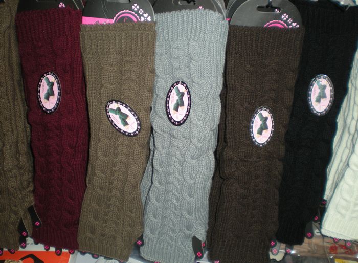 

luxury winter solid Knitted Fingerless long Gloves Arm Warmers 48 pairs/lot mixed design colors #3419