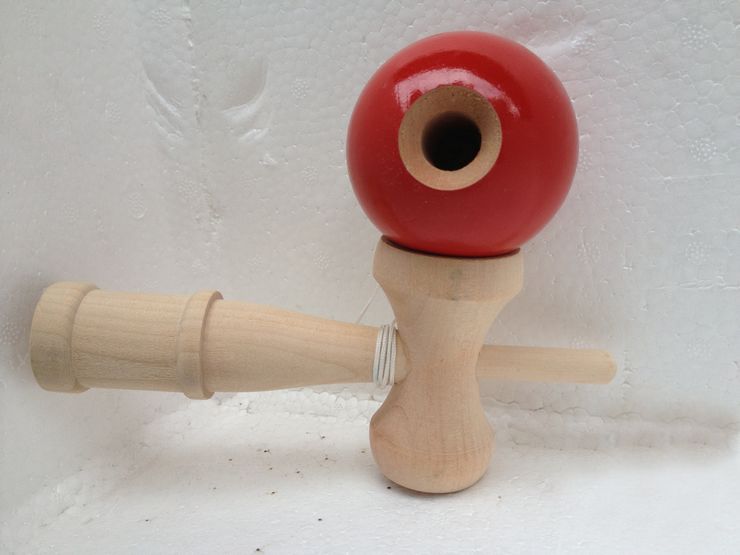 Hot sale Big size 19*6cm Kendama Ball Japanese Traditional Wood Game Toy Education Gift Wholesale & 