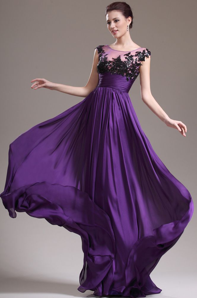 purple mother of the bride gown