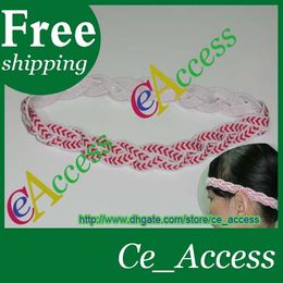 baseball braided headband sports non slip headband baseball ribbon headband