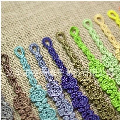 crochet skull bracelet