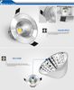 뜨거운 판매자 COB 5W 9W 12W 15W LED Downlight Fixture 천장 조명 따뜻한 / 멋진 / 자연 흰색 4500K 장식 리 세스 램프 Dimmable / Non