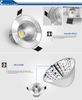 Hot Säljare COB 5W 9W 12W 15W LED Downlight Fixture tak ner Lampor Varm / Cool / Natur Vit 4500k Dekorativa försänkta lampor Dimmerbar / Non