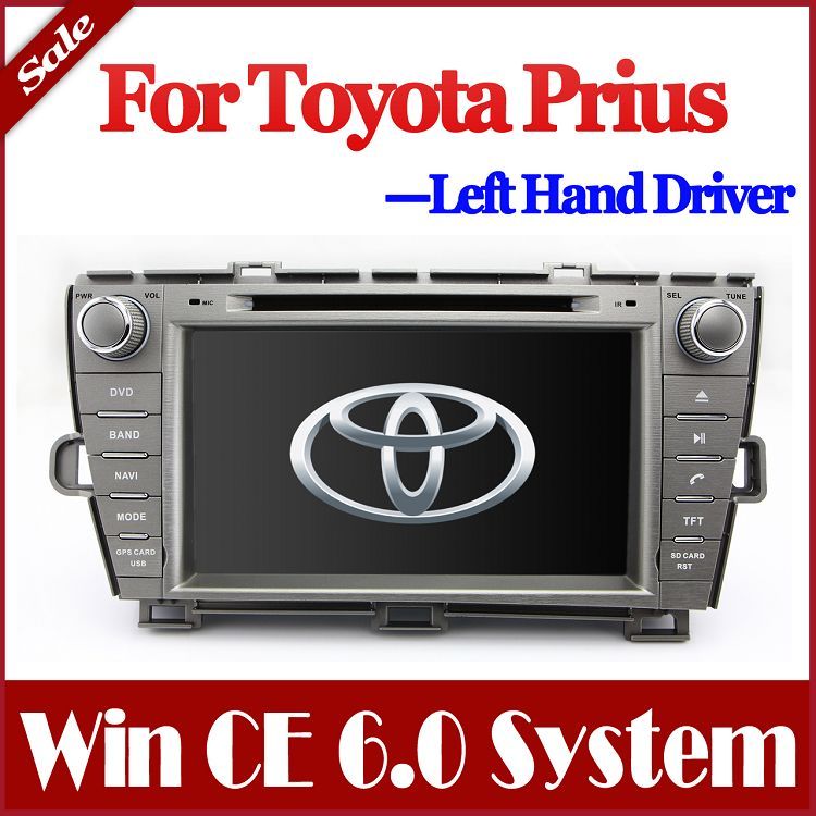 8 Car DVD Player For Toyota Prius Left Driving With GPS Navigation