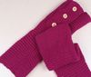 Festes Knopfdesign im Winter, gestrickte Beinlinge, Strümpfe, Socken, Stiefelüberzüge, Leggings, eng, 24 Paare/Los, gemischte Farben #3436