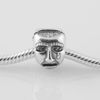Autentiska S925 Stamped Sterling Silver Theatre Drama Mask Charm Bead Fits European Jewelry Armelets Halsband10892454518903