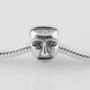 Authentische S925-gestempelte Sterlingsilber-Charm-Perle mit Theater-Drama-Maske, passend für europäische Schmuckarmbänder und Halsketten10892454092791