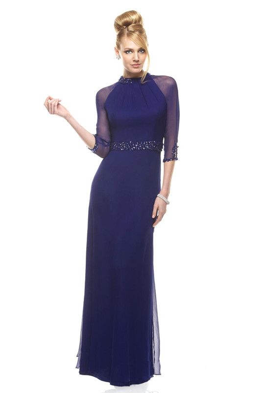 gowns with high neck