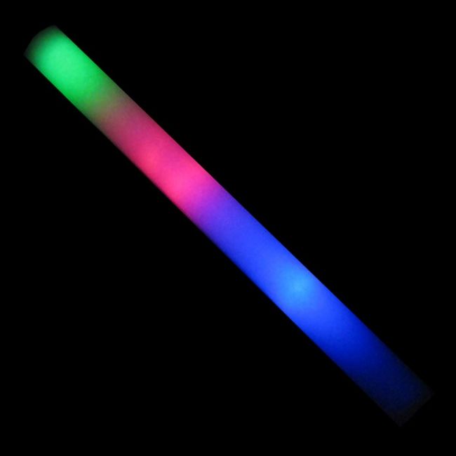 パーティーデコレーションRGB LEDフォームグロースティック照明照明結婚式コンサートおもちゃカスタマイズされたロゴのための暗いマルチカラースティック