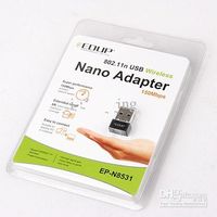 Partihandel - Gratis DHL 100PCS EDUP EP-N8531 150Mbps 802.11n / g / b USB WiFi Wireless Nano Mini Adapter Adapter