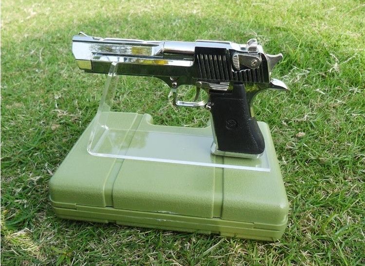 Clear acrylic plexiglass pistols holder/acrylic gun display stand holder