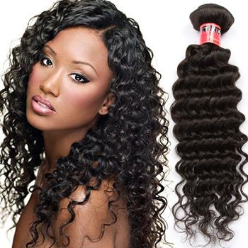 Wholesale - 100% indian Unprocessed Hair Deep Wave Curly Hair Weft 100g/pc 5Pcs/Lot Mixed 12