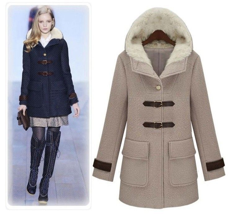 High Quality Catwalk Shows Apparel Women Winter Woolen Coat Thickened