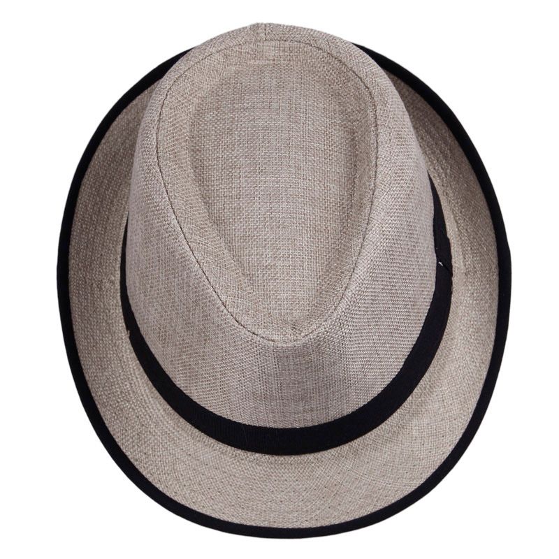 Moda Palha Panamá Fedora Caps Sólidos Vestido Chapéus Elegantes Primavera Verão Praia Chapéu de Sol Cores Escolher DHV * 10