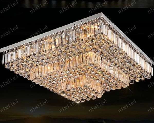 

nimi143 L50/60/70/80/90/100/120см LED Кристалл прямоугольный / квадратный потолочный светильник