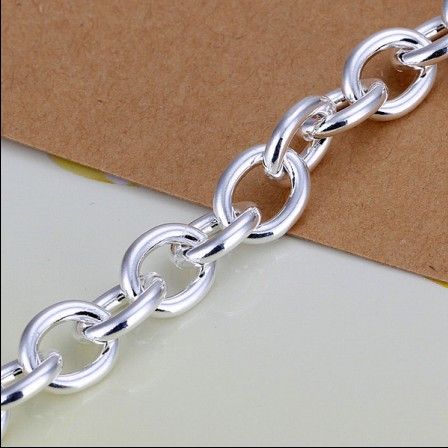 High quality 925 silver plated hollow heart pendant charm chain bracelet fashion jewelry valentine gift 