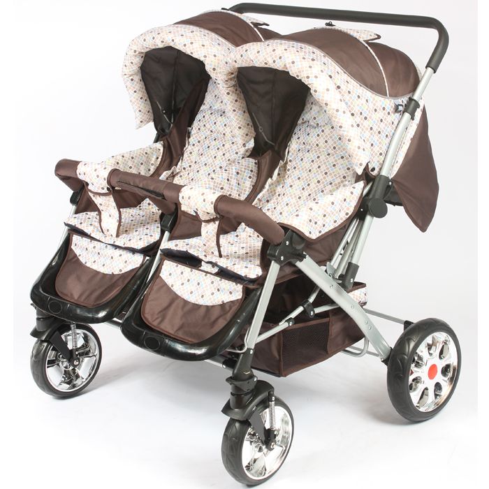 Beautiful Pink Pushchairs Double Baby Buggy For