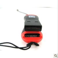 Wholesale whistle USB T flash memory card reader TF card reader micro SD card reader DHL FEDEX ps