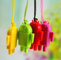 Wholesale USB Card Reader Android Robot Doll Mobile Phone Pendant Micro SD Card Reader Colorful High Quality Fashion