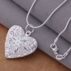 Mixed Order 20pcs/lot 925 silver plated heart pendant necklace fashion jewelry Valentine's Day gift Free shipping 20pcs/lot
