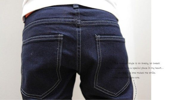 Wholesale DHL Size S, M, L,XL,XXL men fashion jeans / elastane jeans / slim fit jeans can be chosen