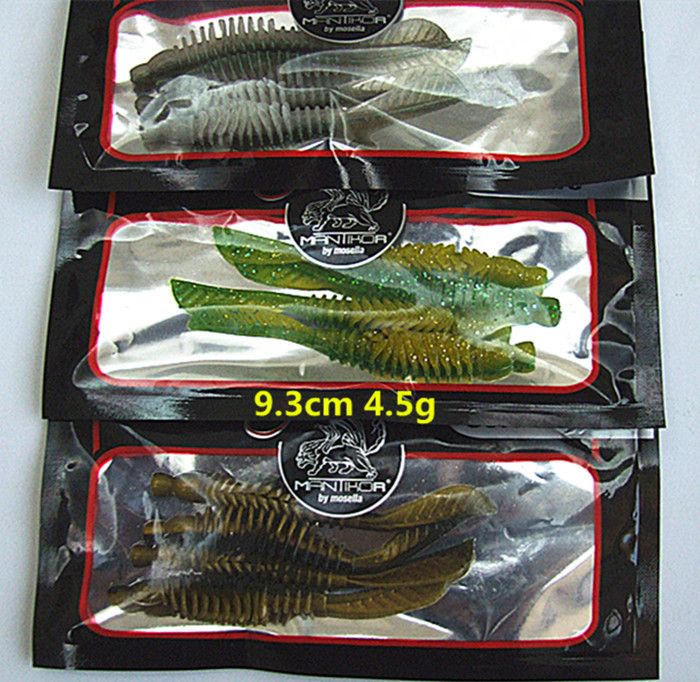 Body Double Color Soft Lure Fishing lure Worms False Bait Fishing tackle Freshwater bait length 10-18cm weight 4-8 g pieces Mixed sales