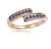 Marca de moda 18k Rose anel de ouro jóias anel de cristal das mulheres fazer com Swarovski Elements (5 cores) 4466
