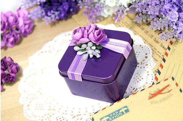 personalized purple candy boxes creative candy box wedding supplies personalized candy boxes