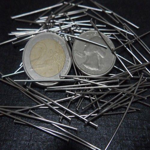 Stainless steel Head Pins Earring Craft Jewelry Making Pendants Pins Flat Head Findings 35mm
